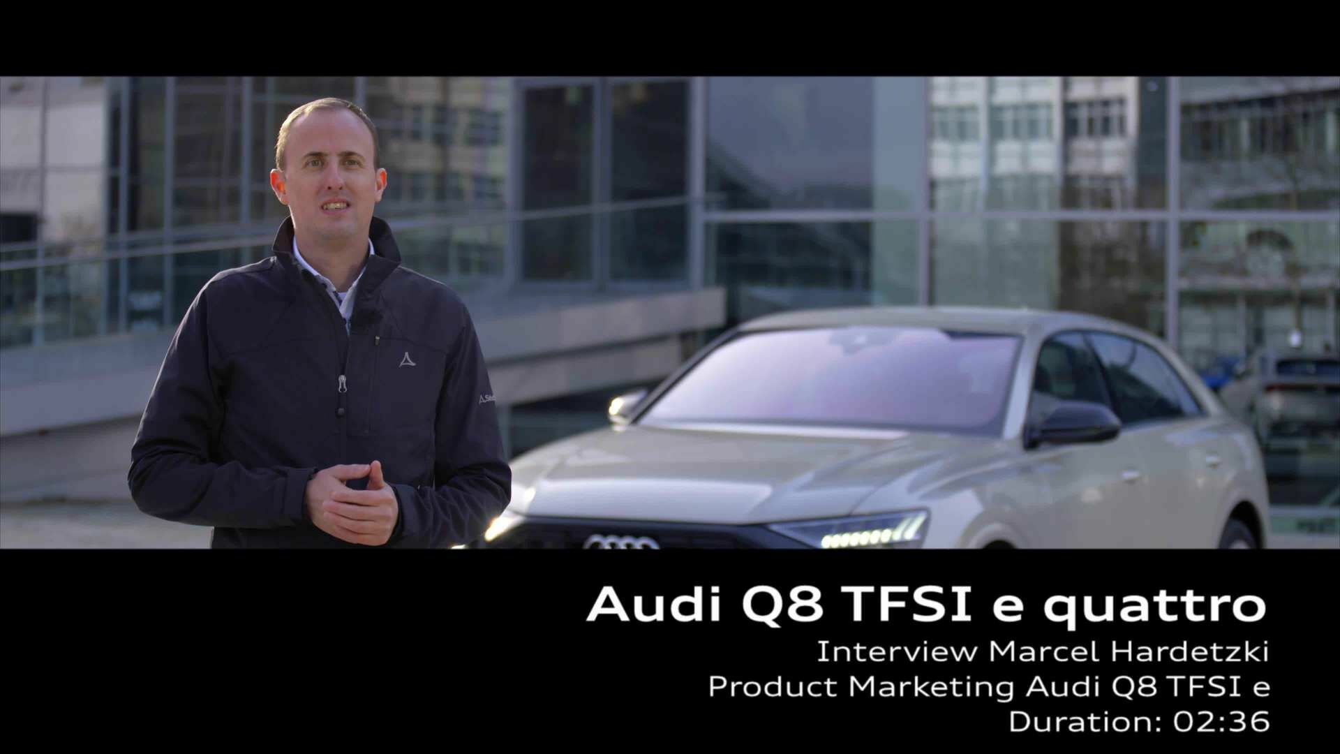 Footage: Audi Q8 TFSI e – expert interview