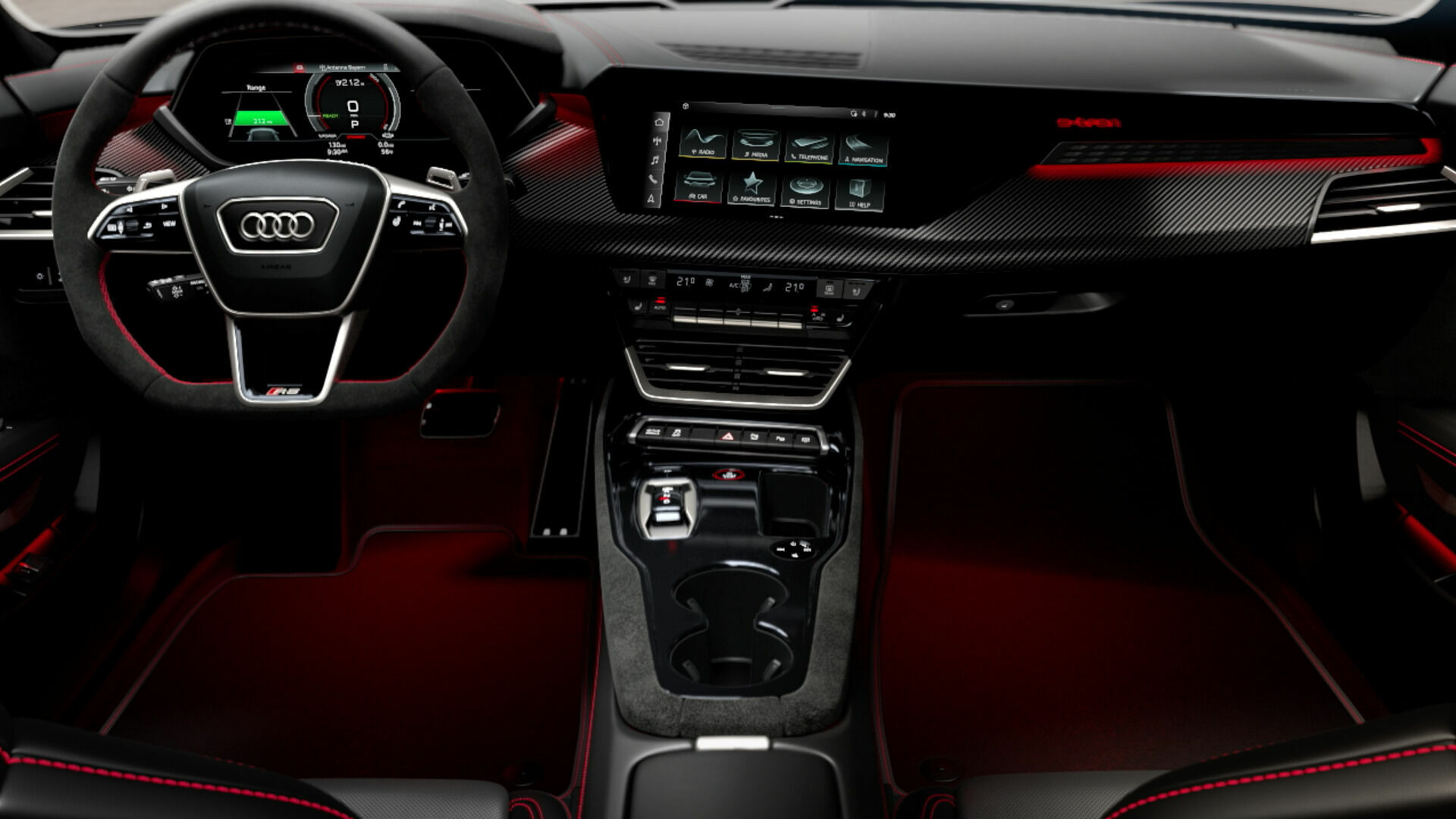 Animation: Audi RS e-tron GT – Infotainment und Bedienkonzept