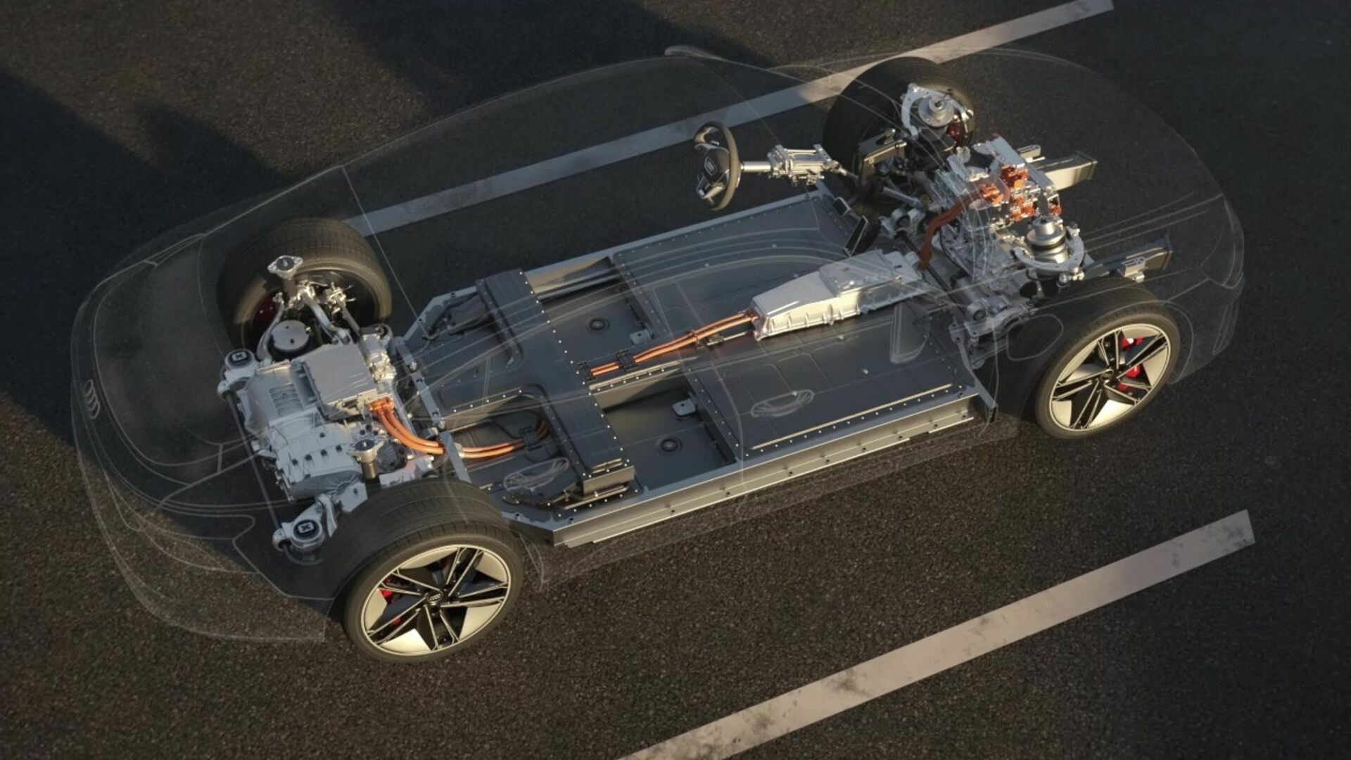 Animation: Audi RS e-tron GT – Antriebskonzept und Performance