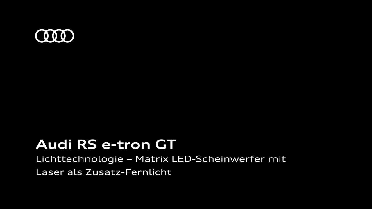 Animation Audi RS e-tron GT – Lichttechnologie DE