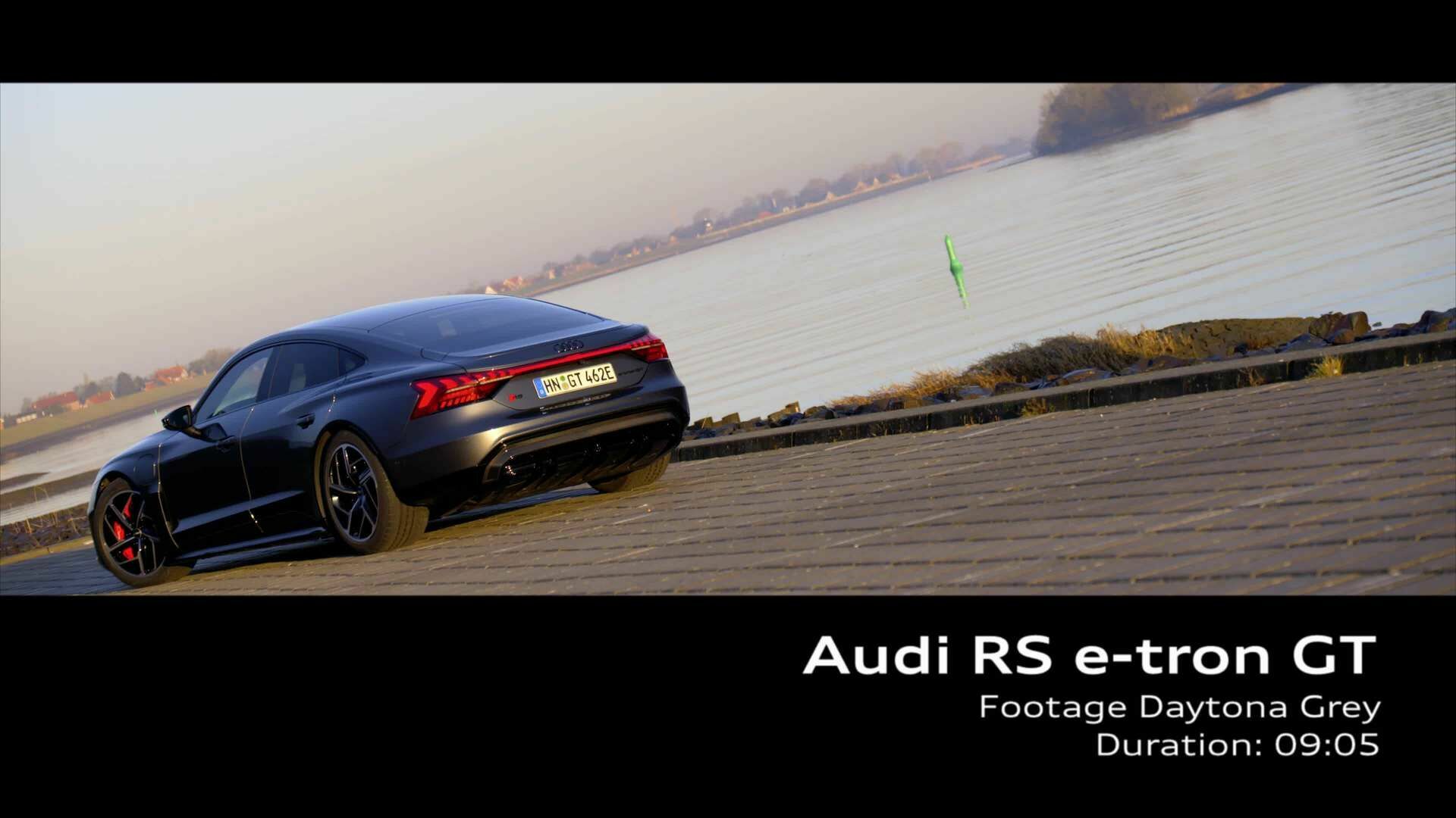 Footage: Audi RS e-tron GT Daytona Grey