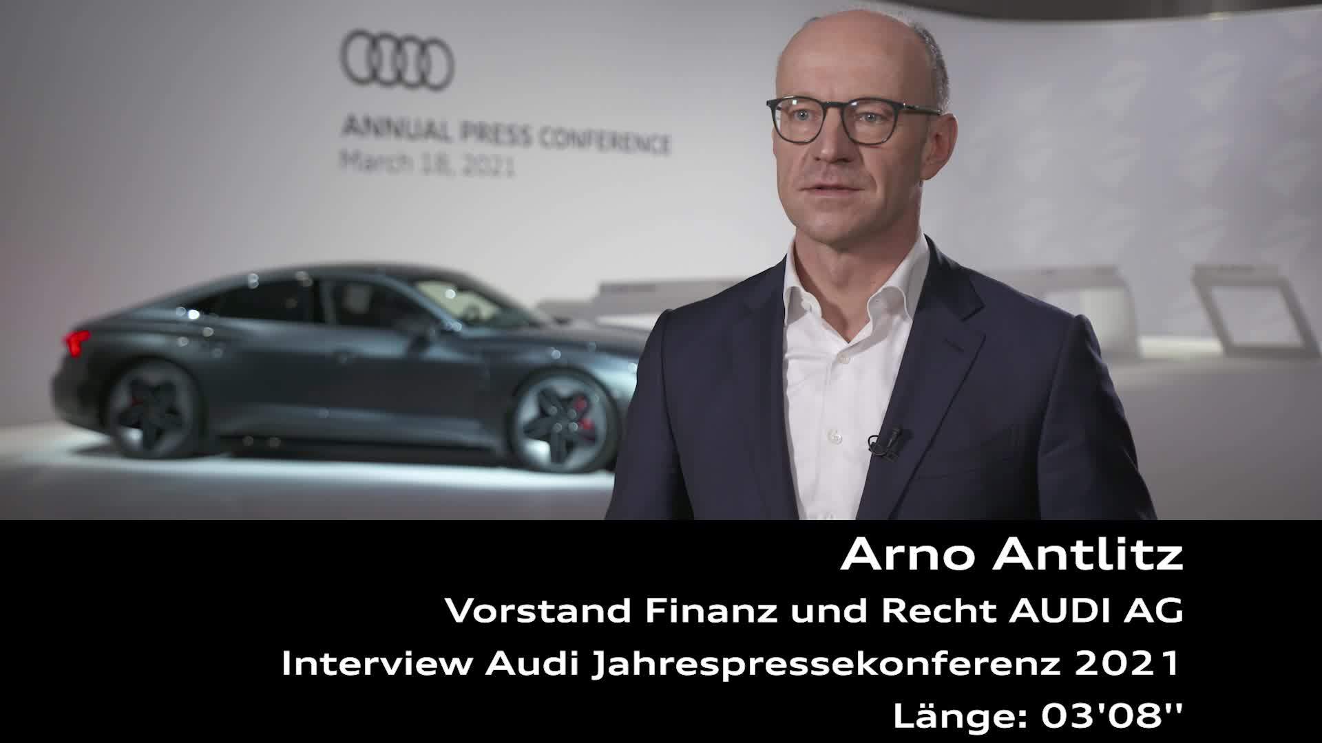 Interview Arno Antlitz Im Rahmen Der Audi Jahrespressekonferenz 2021