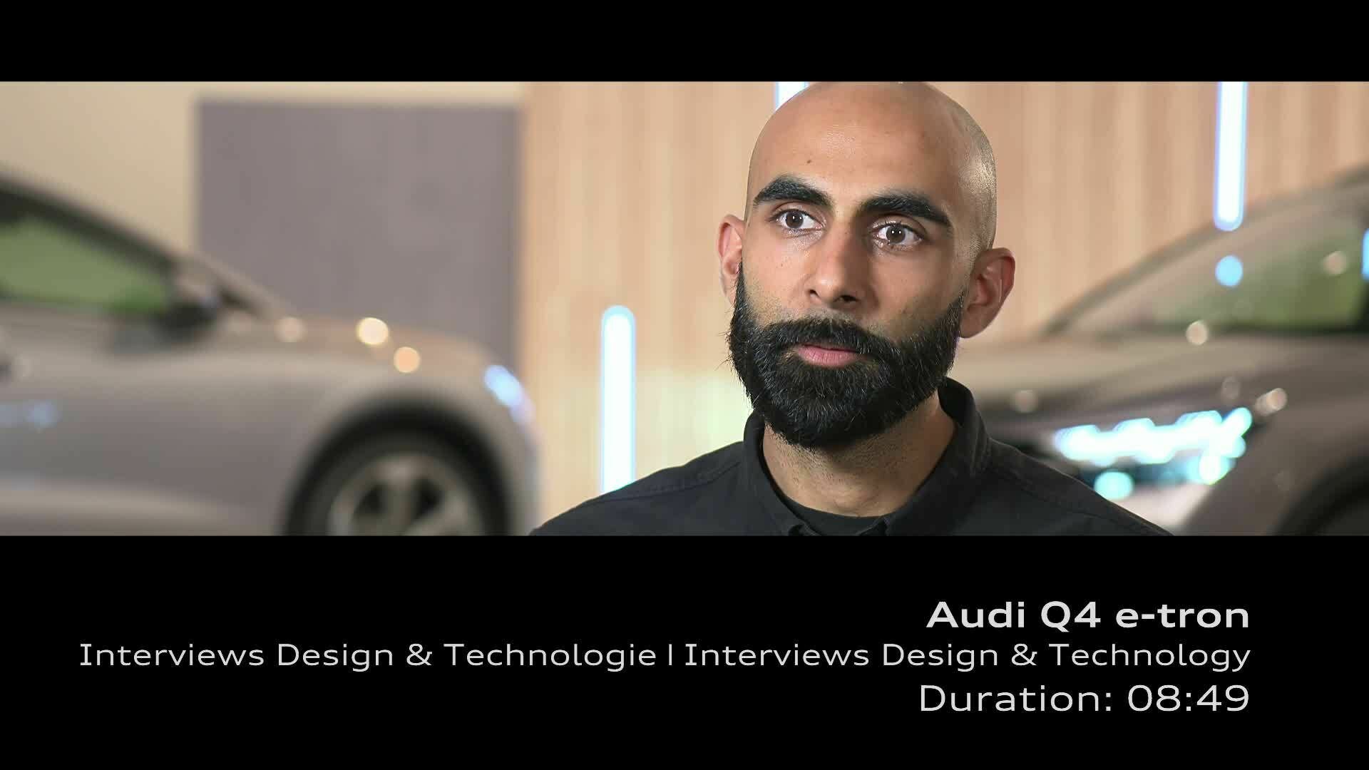 Footage: Expert interviews Audi Q4 e-tron