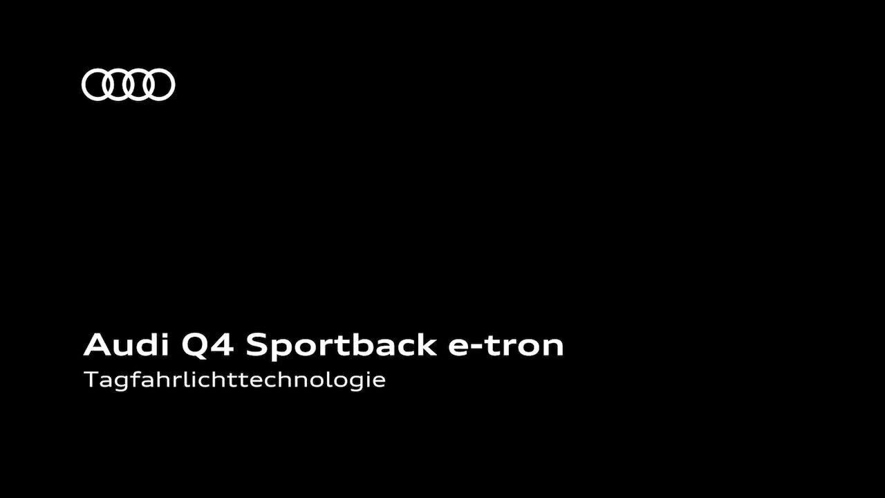 Animation: Audi Q4 Sportback e-tron – Tagfahrlichttechnologie - 02:37 Min - 16:9 - DE