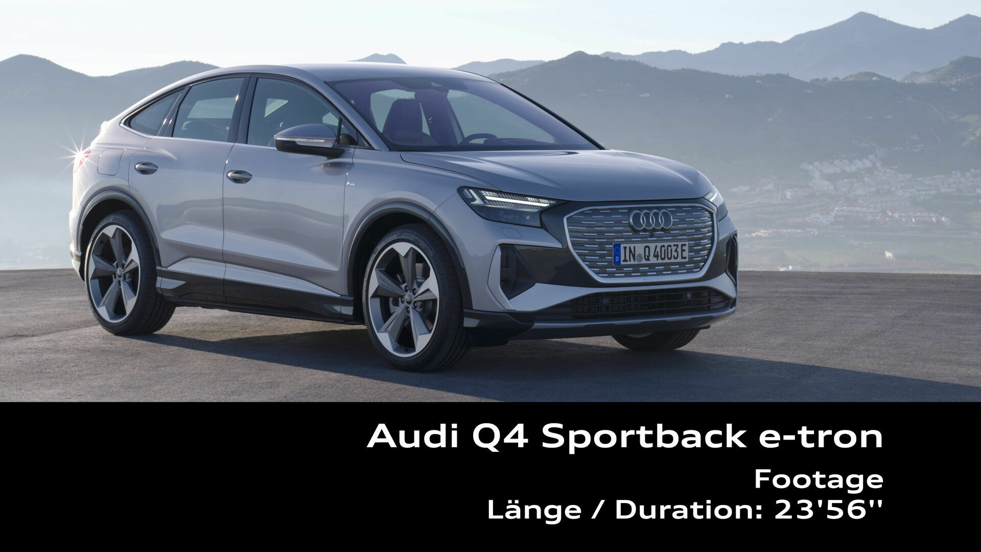 Footage: Audi Q4 Sportback e-tron Florettsilber