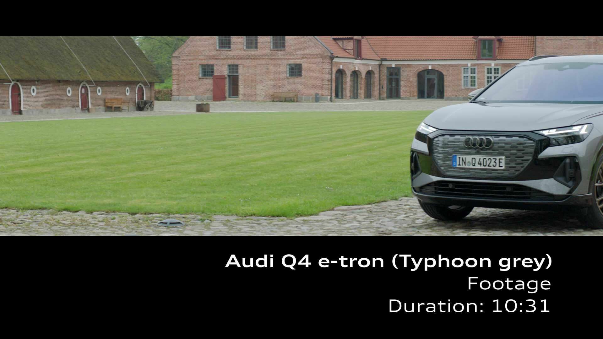 Footage: Audi Q4 e-tron – Typhoon grey
