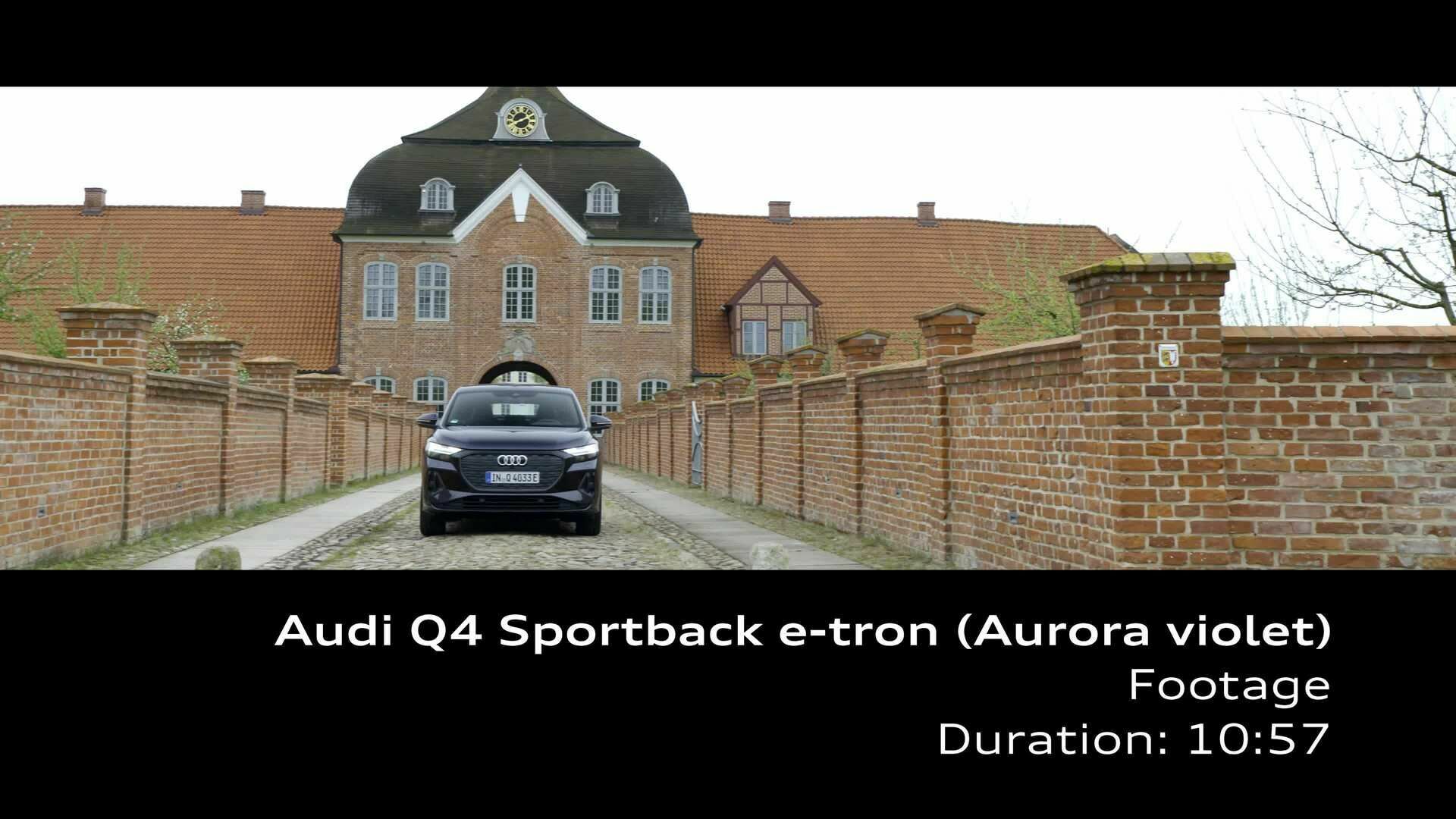 Footage: Audi Q4 Sportback e-tron – Aurora violet
