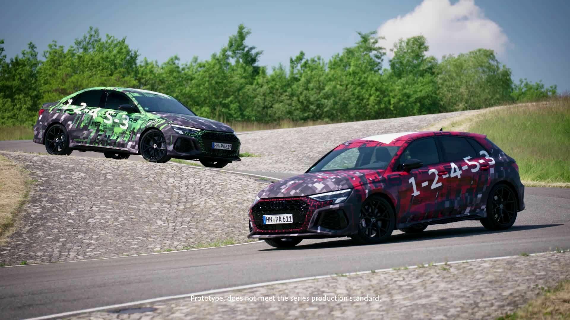The Audi RS 3 prototypes – the epitome of unadulterated driving dynamics