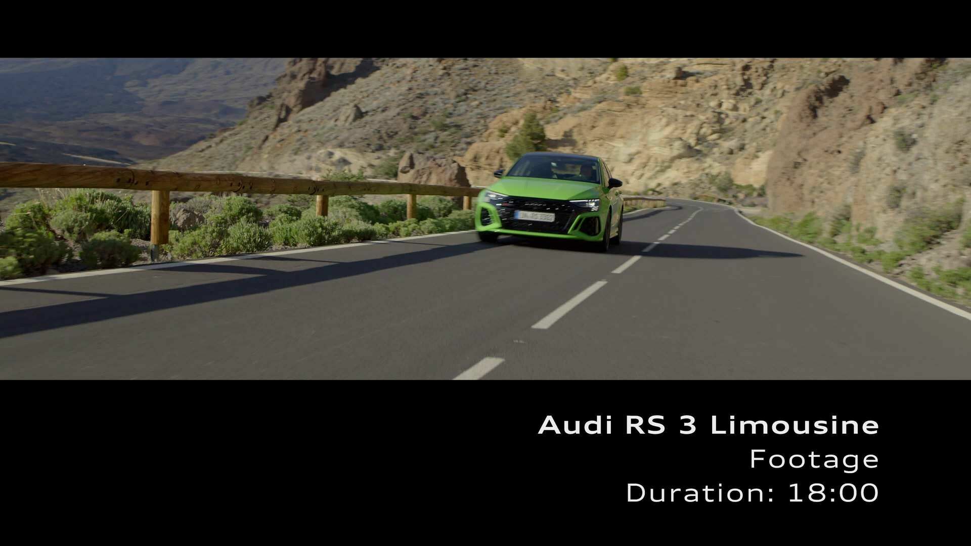 Footage: RS 3 Sedan on Location