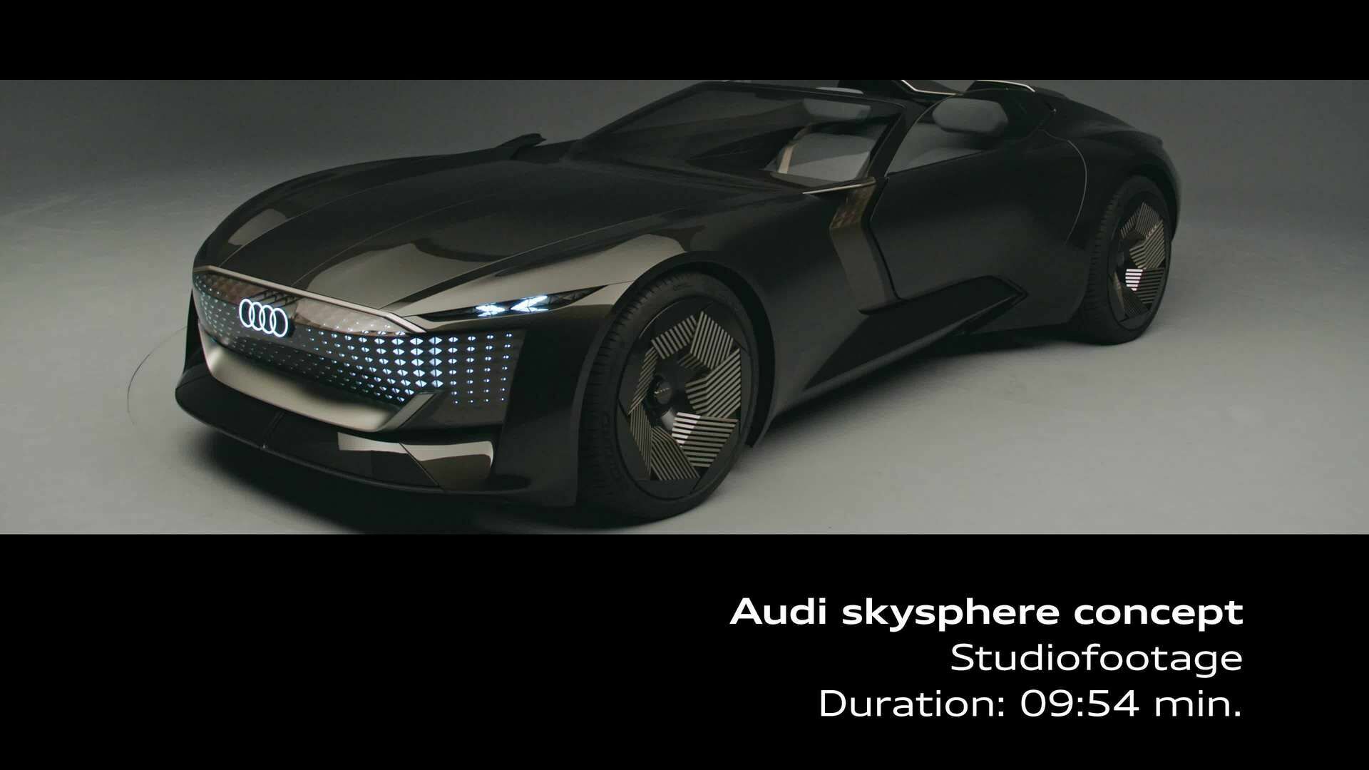 Footage: Audi skysphere concept Studio