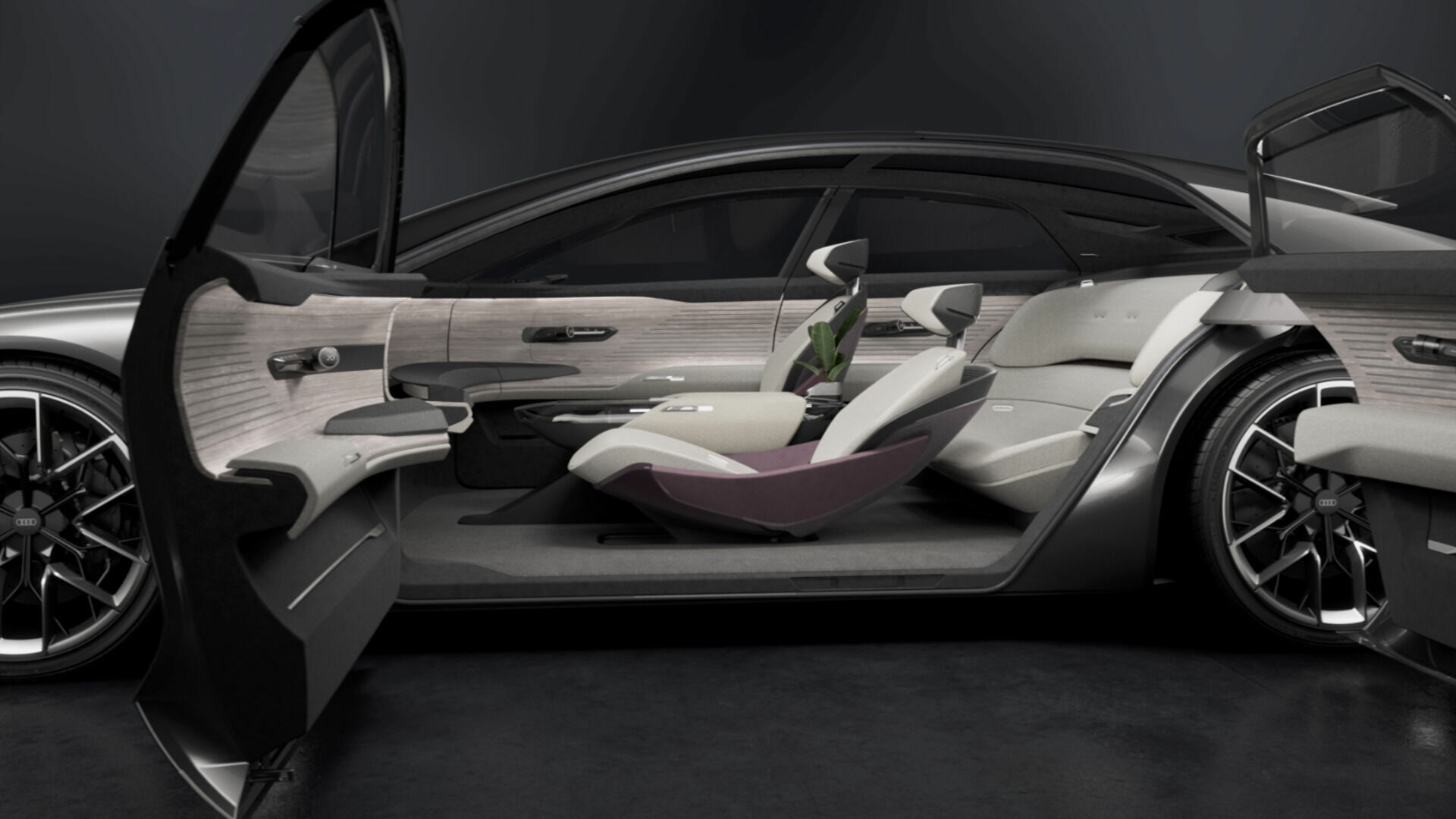 Animation: das Interieur Design des Audi grandsphere concept