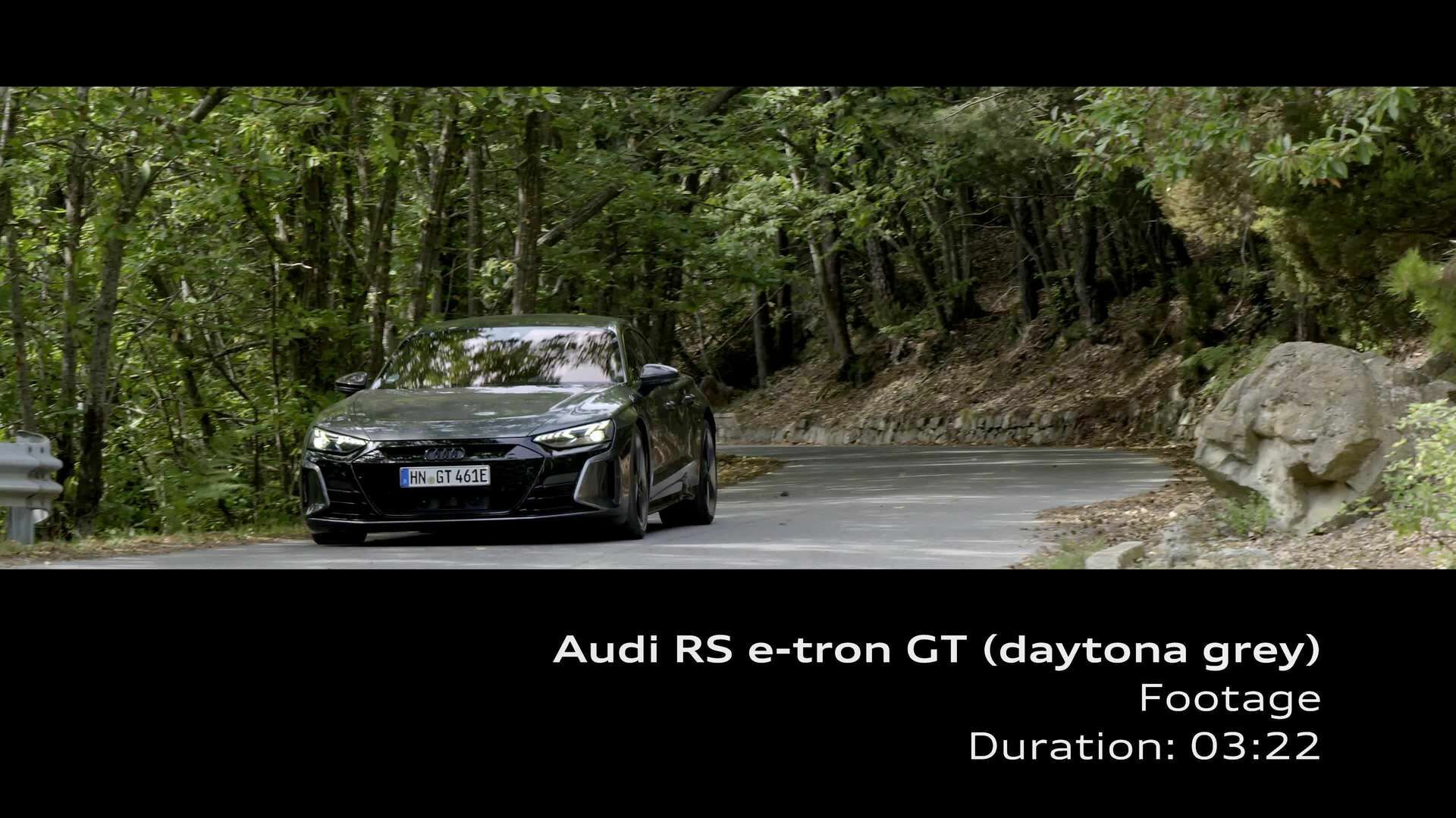 Footage: Audi RS e-tron GT Daytona grey