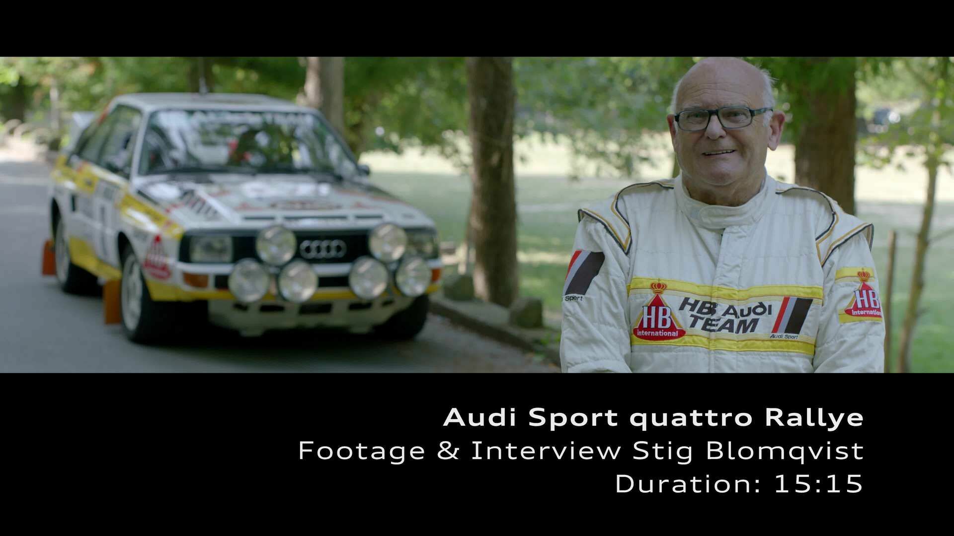 Footage: Audi Sport quattro Rallye und Stig Blomqvist