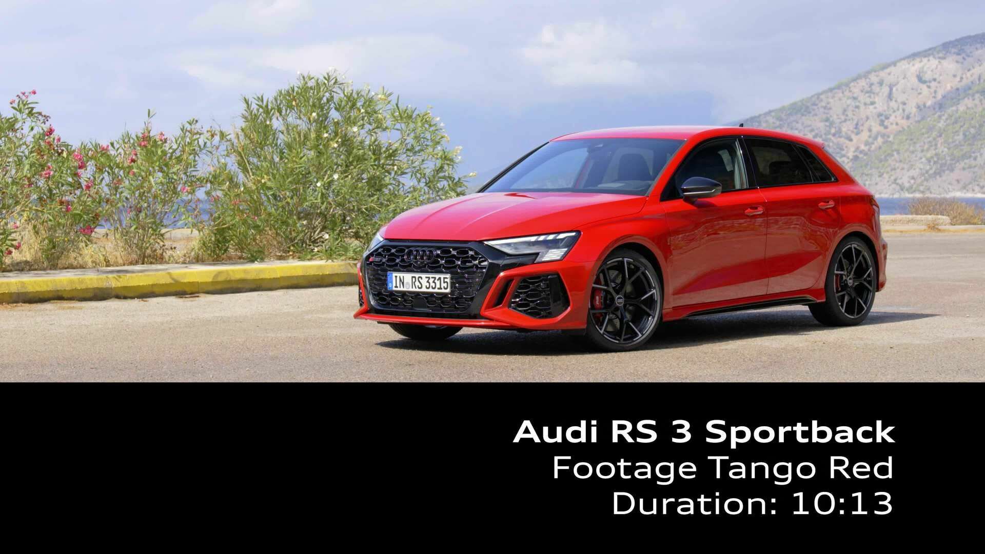 Footage: Audi RS 3 Sportback Tangorot