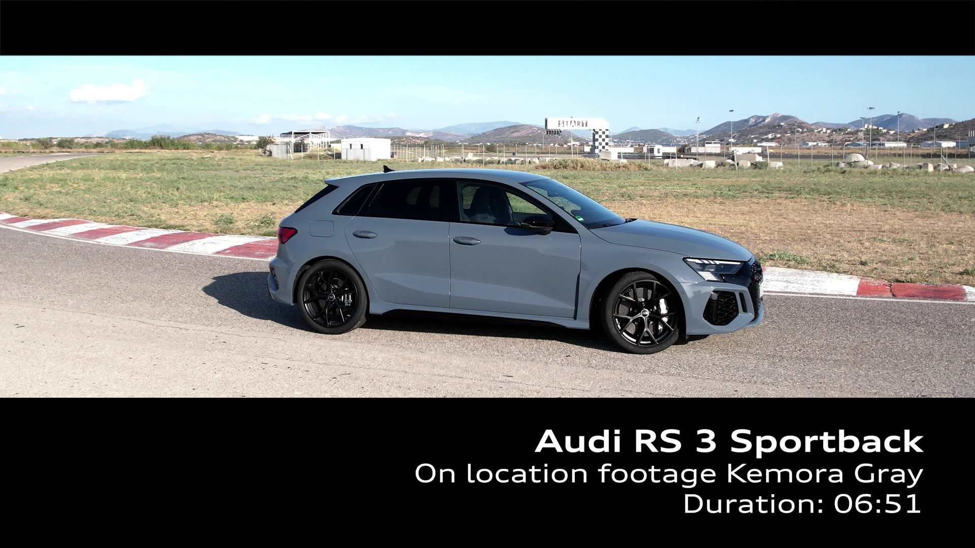 Footage: Audi RS 3 Sportback Kemora grey on the race track  Video 