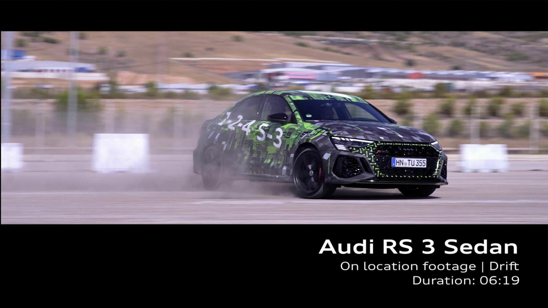 Footage: Audi RS 3 Limousine Drift