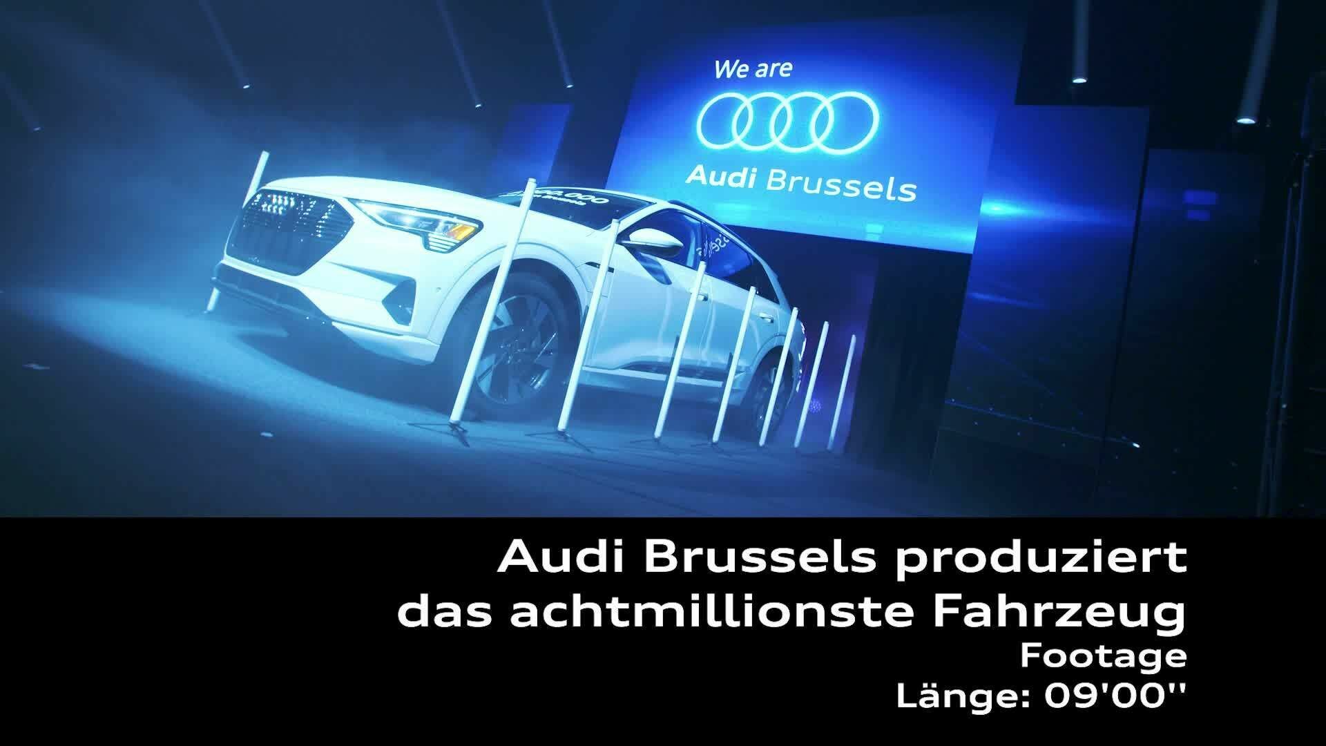 Footage: Audi Brussels manufactures its eight millionth car