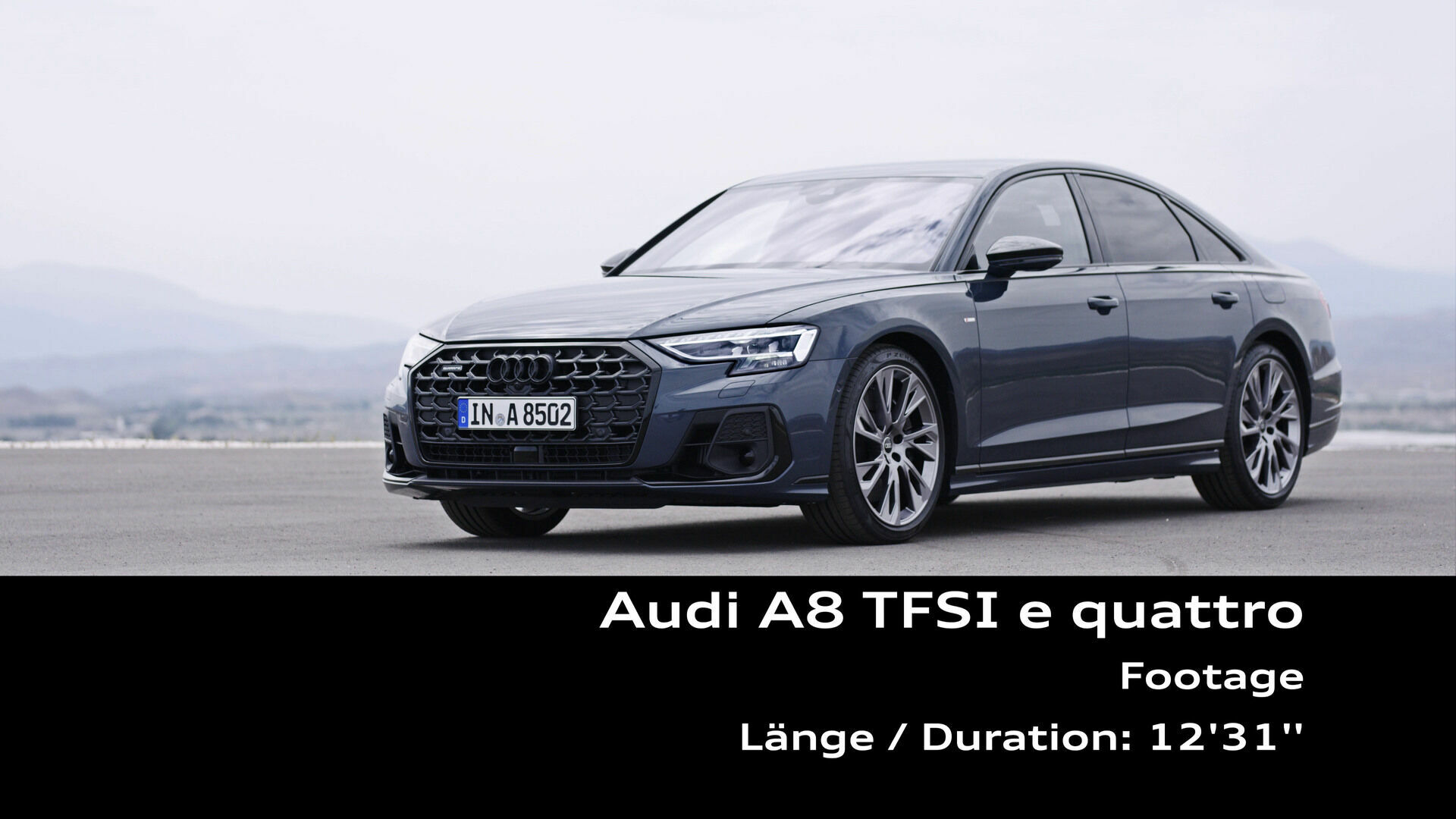 Footage: Audi A8 60 TFSI e quattro (in Spanien)