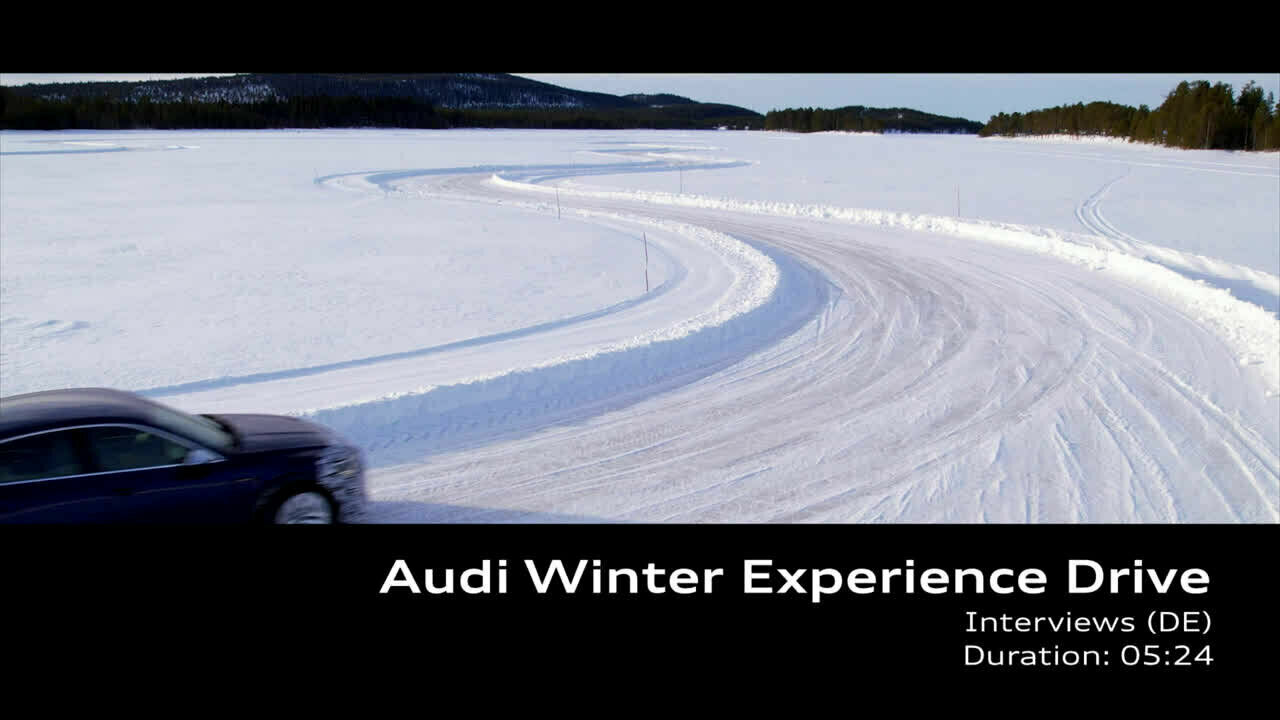 Footage Audi Winter Experience Drive Interview DE