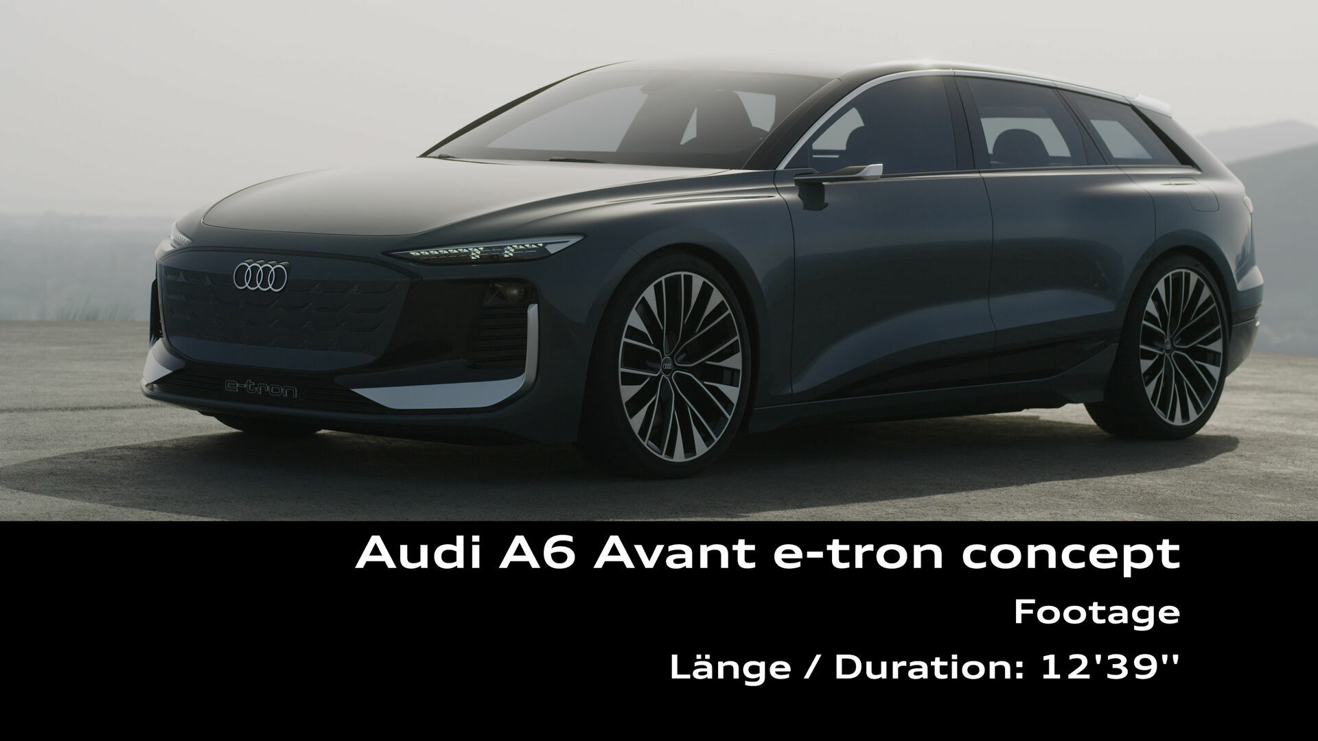 Footage: Audi A6 Avant e-tron concept (Spanien)