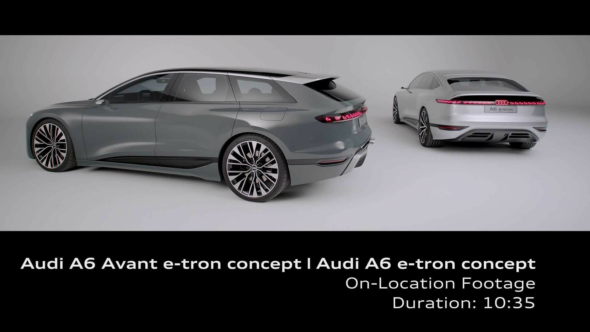Footage: Audi A6 Avant e-tron concept & Audi A6 e-tron concept (On-Location)