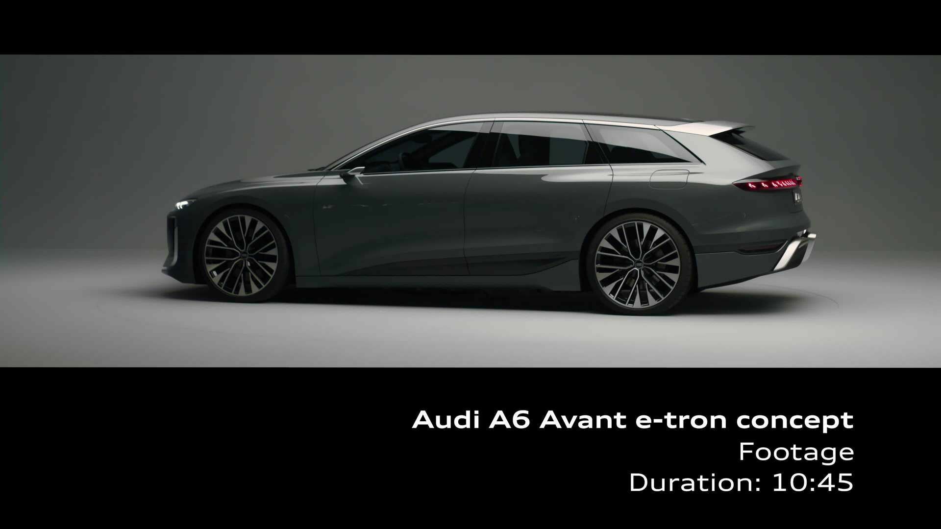 Footage: Audi A6 Avant e-tron concept (studio)
