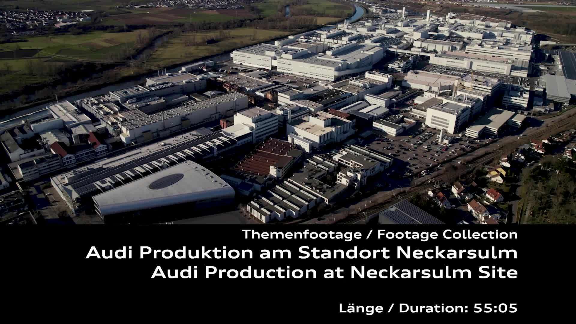 Footage: Audi Produktion am Standort Neckarsulm