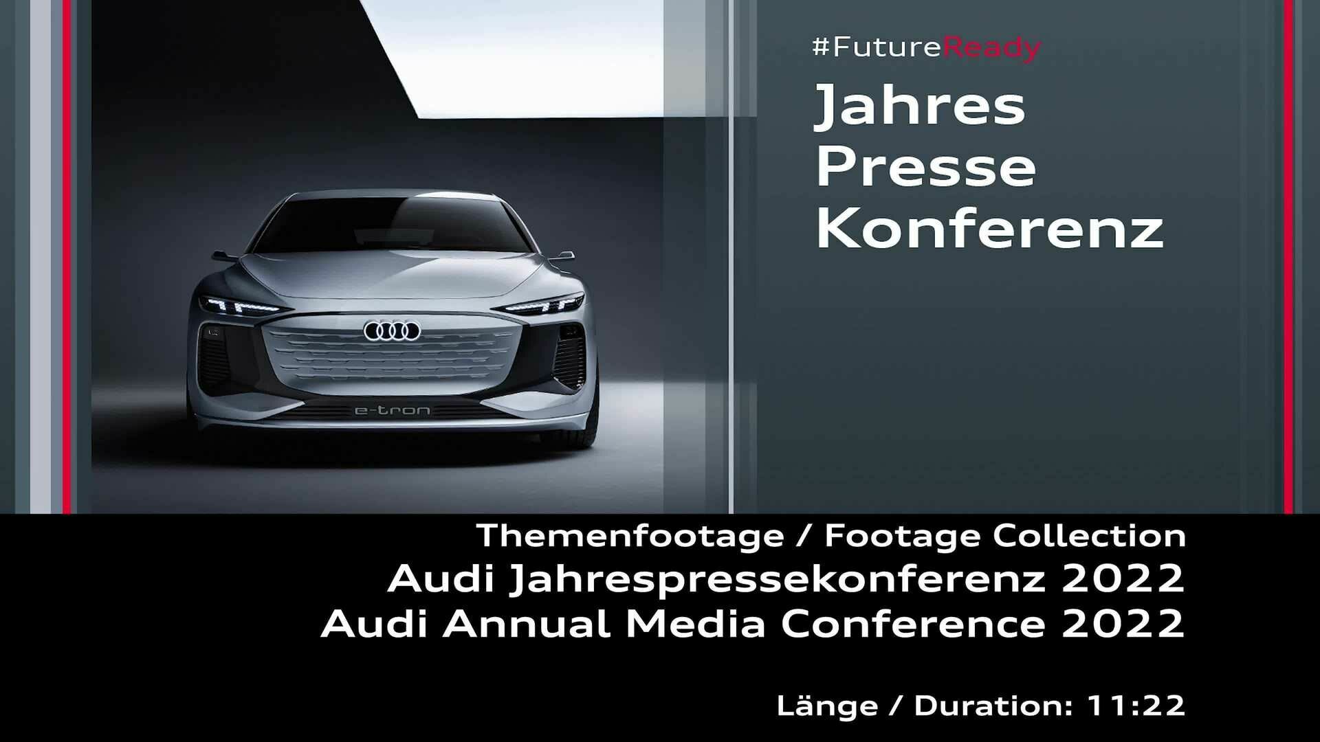 Footage: Bilder zur Audi Jahrespressekonferenz 2022