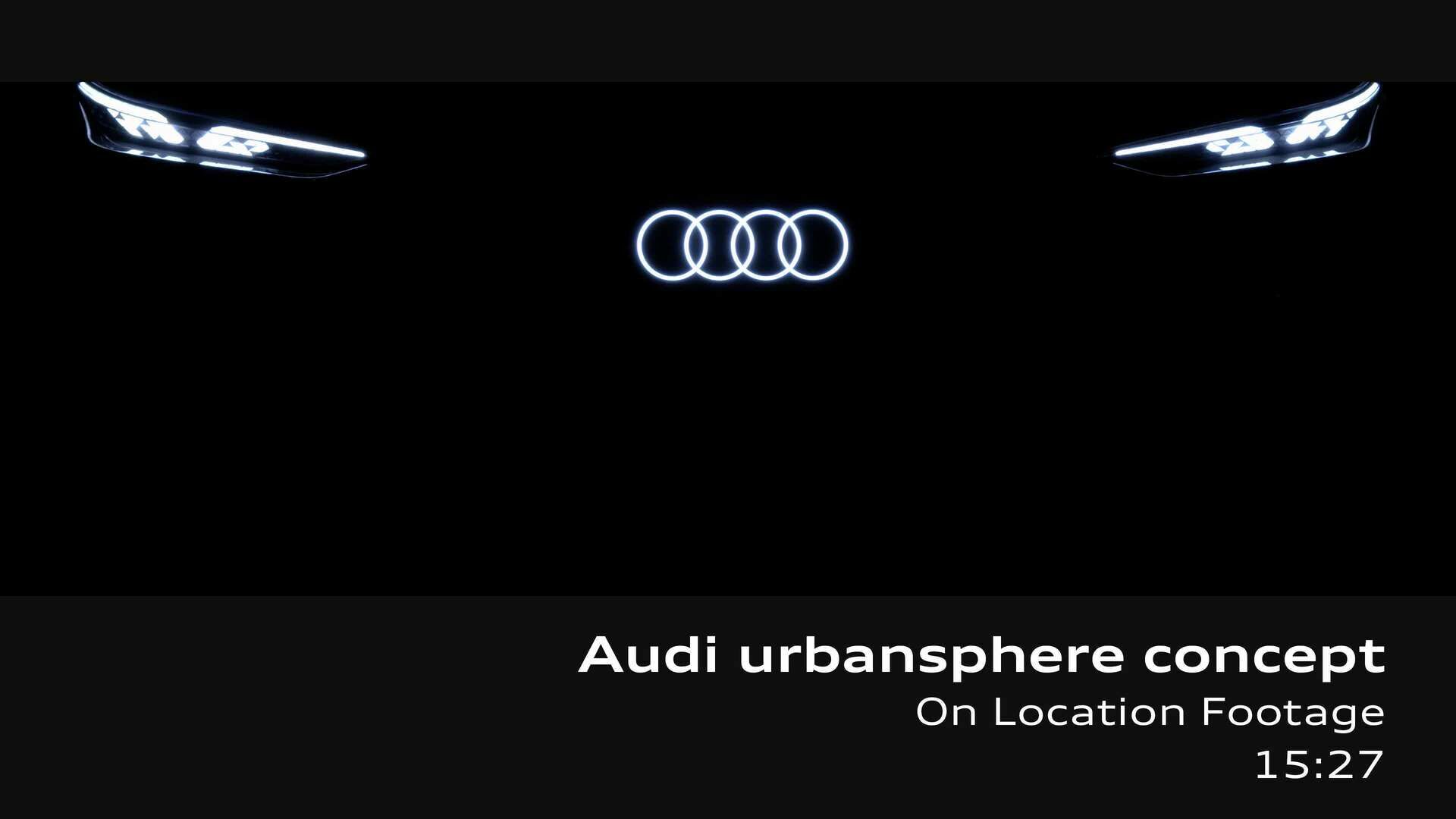 Footage: Audi urbansphere concept