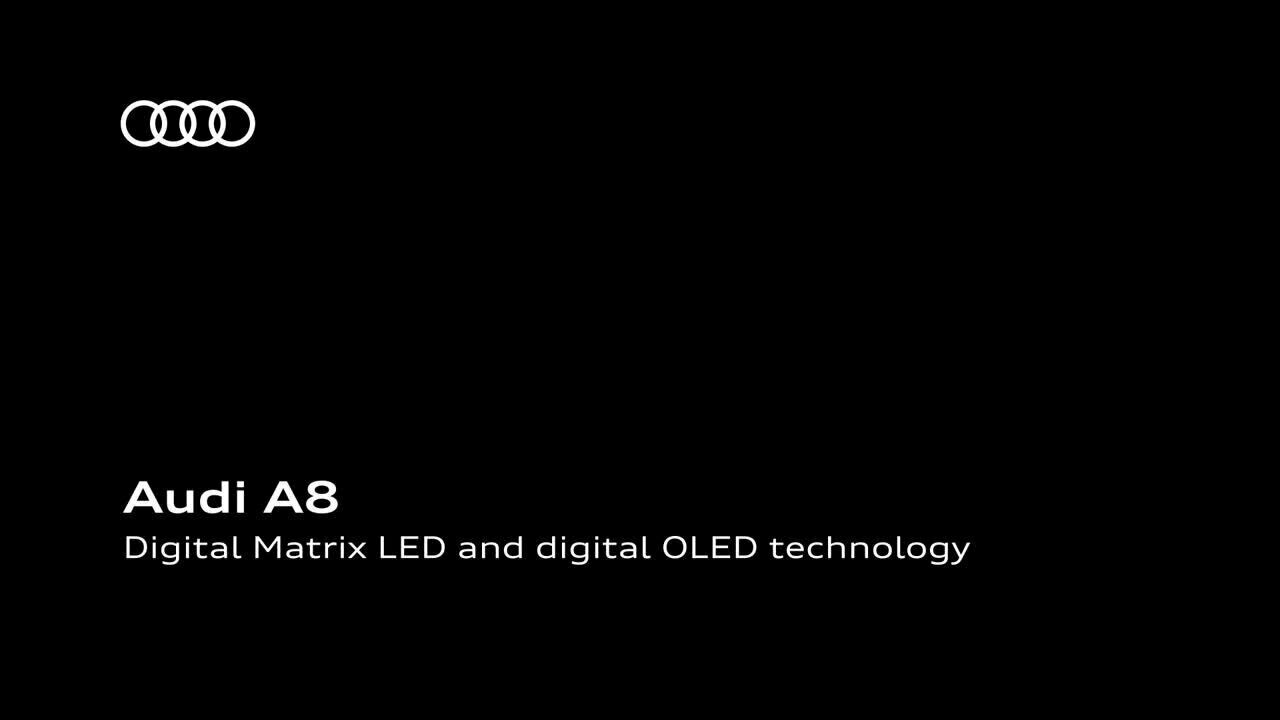 Animation Audi A8   Digitale Matrix LED- und digitale OLED-Technologie EN NEW
