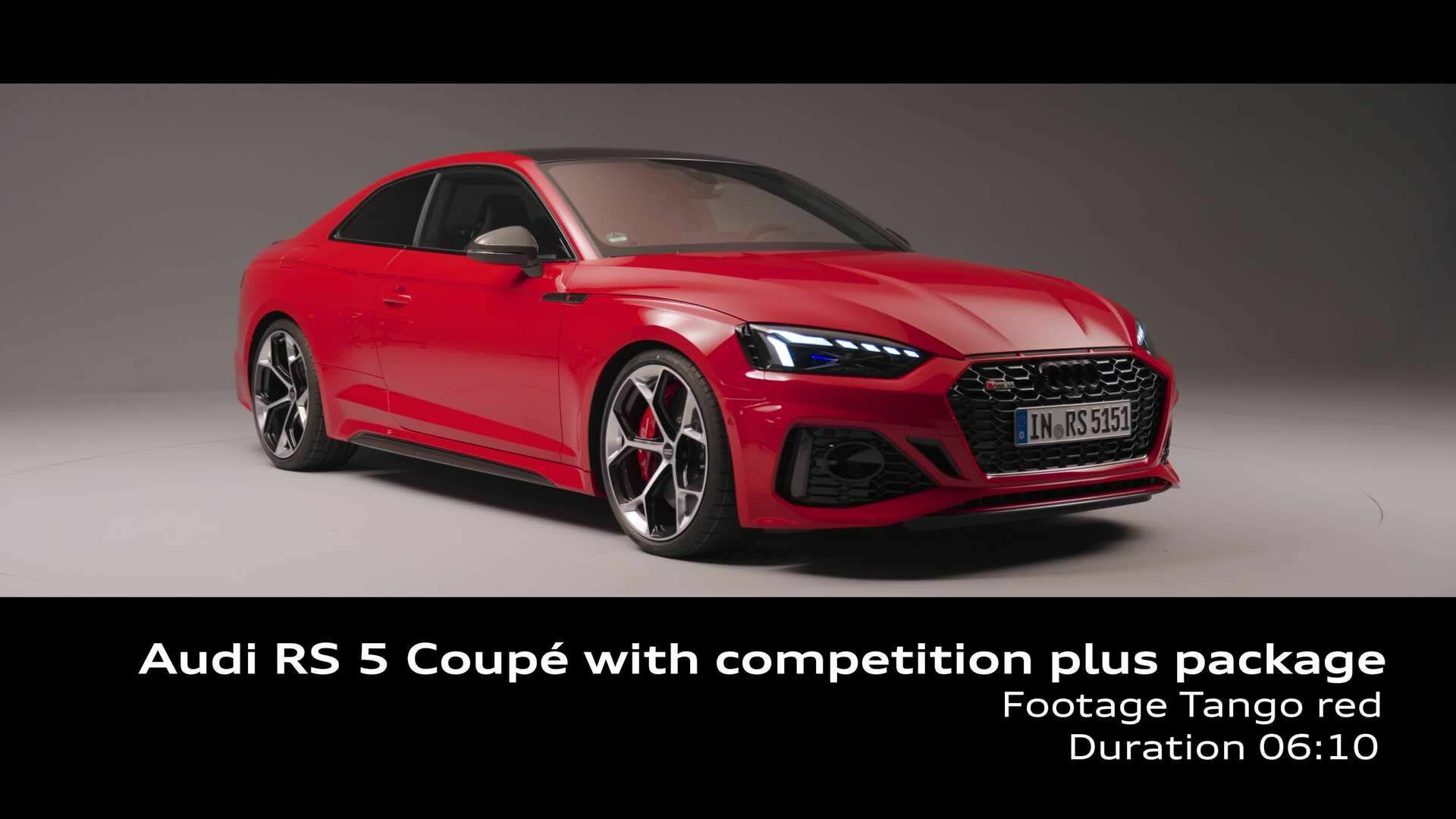 Studio Footage: Audi RS 5 Coupé with competition plus package