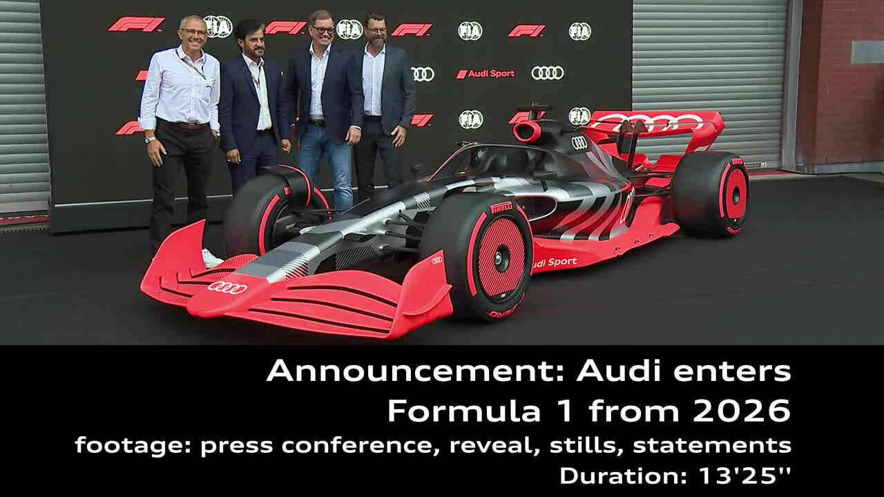 Footage: Audi steigt in die Formel 1 ein