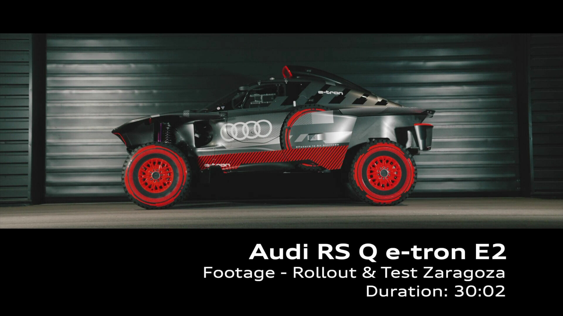 Footage: Audi RS Q e-tron E2 testing