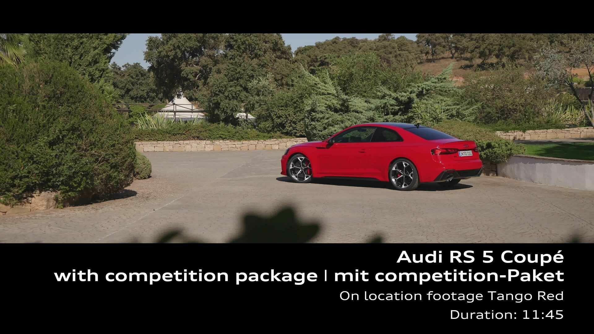 Footage: Audi RS 5 Coupé with competition plus package