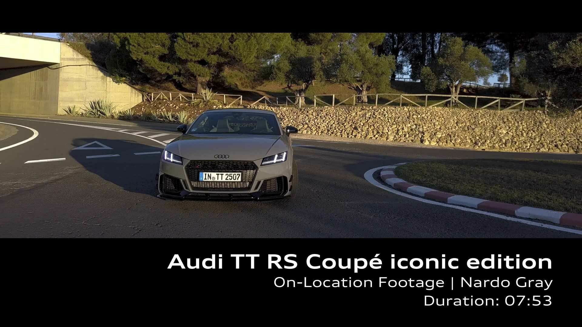 Footage: Audi TT RS Coupé iconic edition