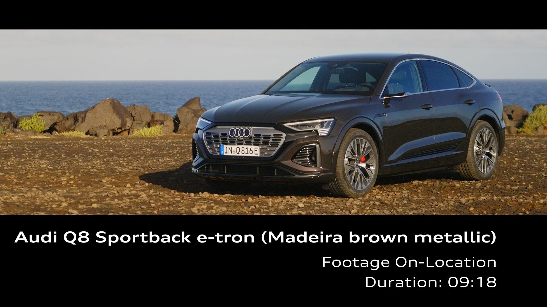 Footage: Audi Q8 Sportback e-tron Madeirabraun Metallic