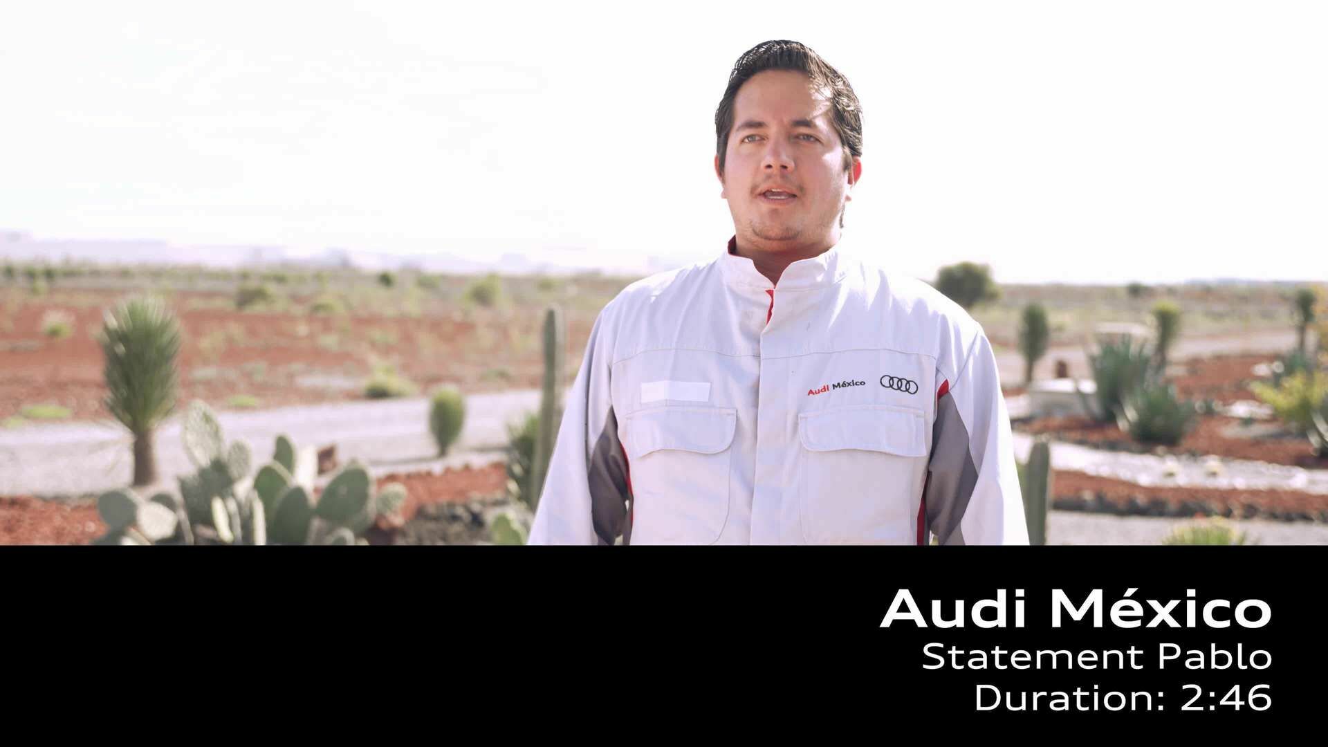 Footage: Water treatment and sustainability at Audi Mexiko
