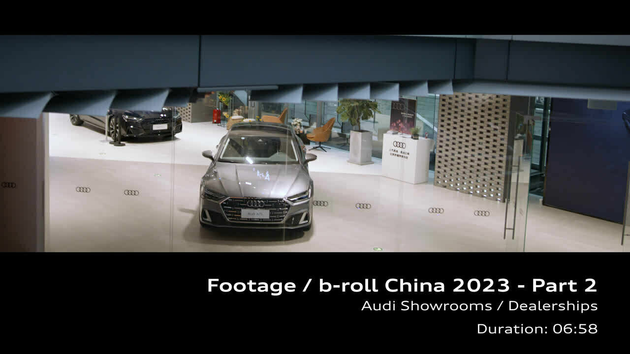 Footage: Audi Pressekonferenz Auto Shanghai 2023 Part 2 - Showrooms