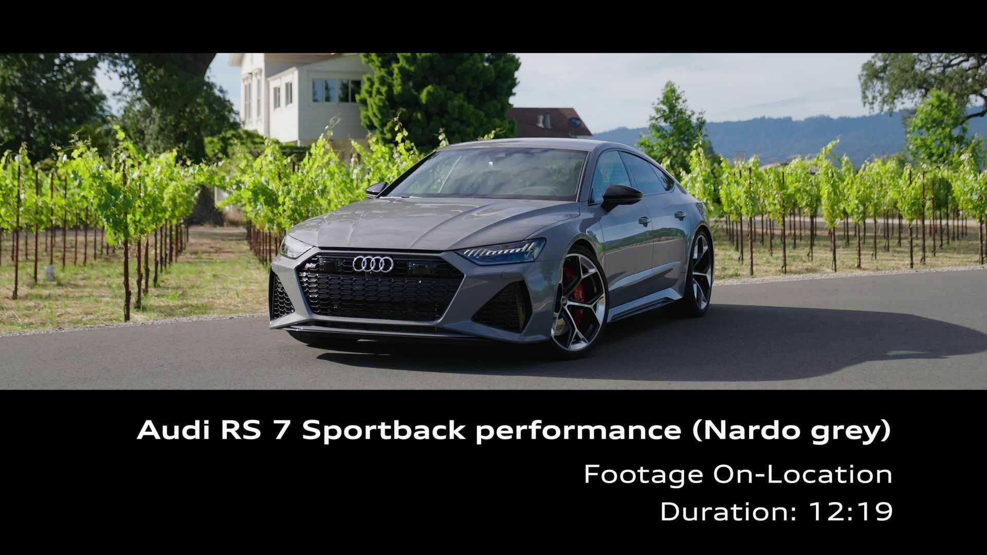 Footage: Audi RS 7 Sportback performance Nardograu