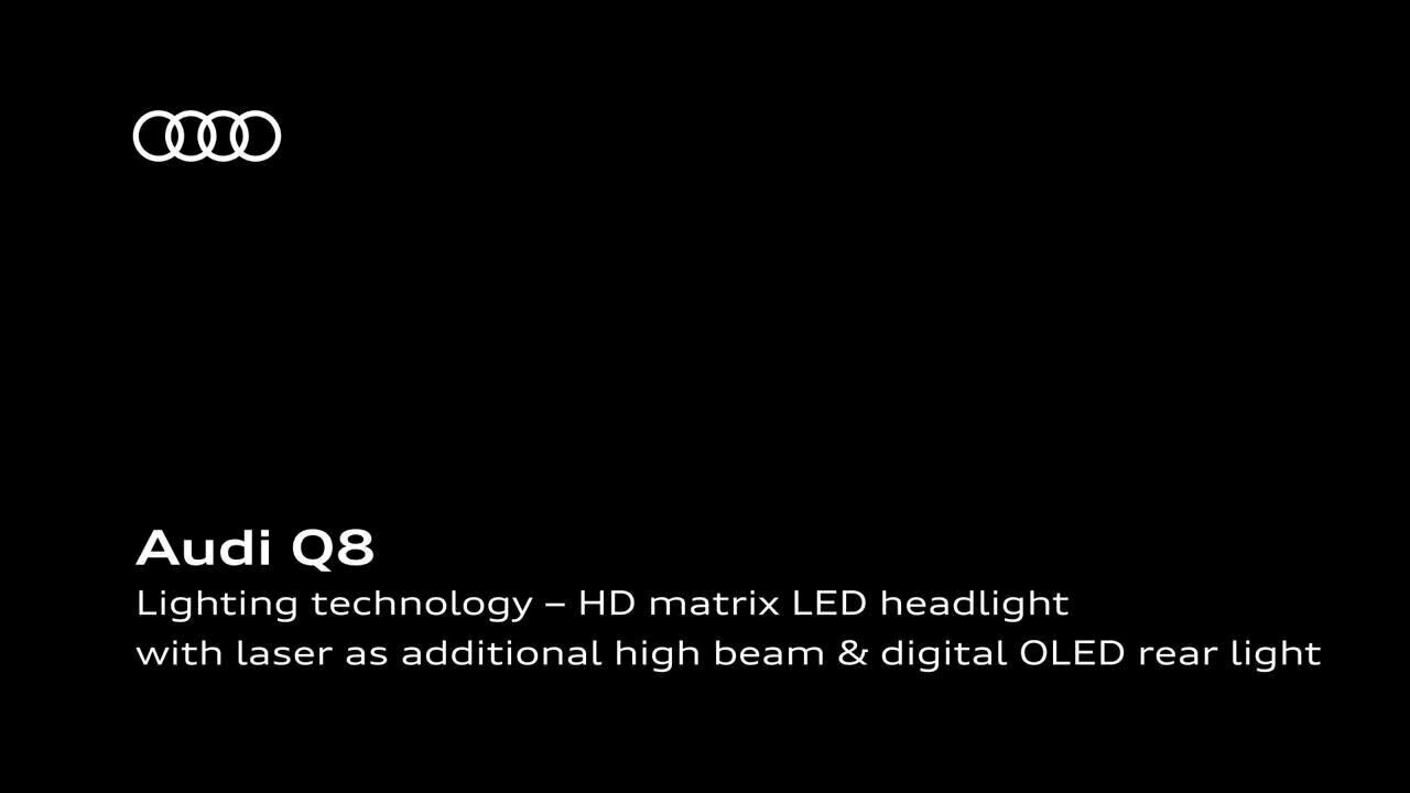 Animation: Audi Q8   light technology - EN