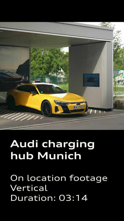 Footage: Audi charging hub München (vertikal)