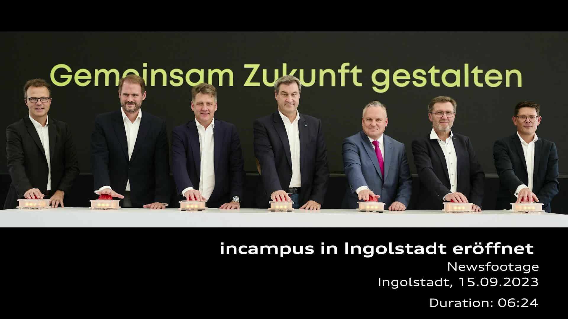 Opening of the incampus Ingolstadt – Footage