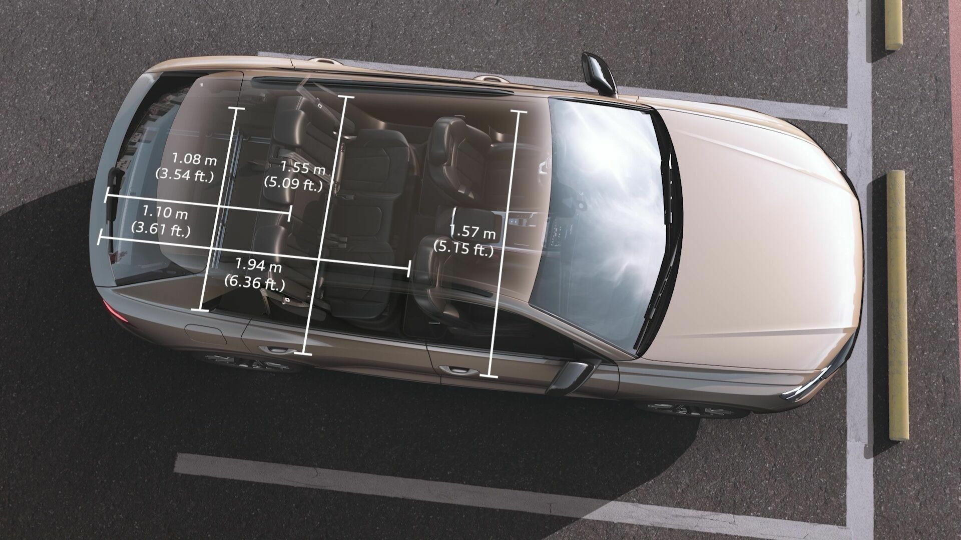Audi Q8 – Interieur – Package und Variabilität – Animation