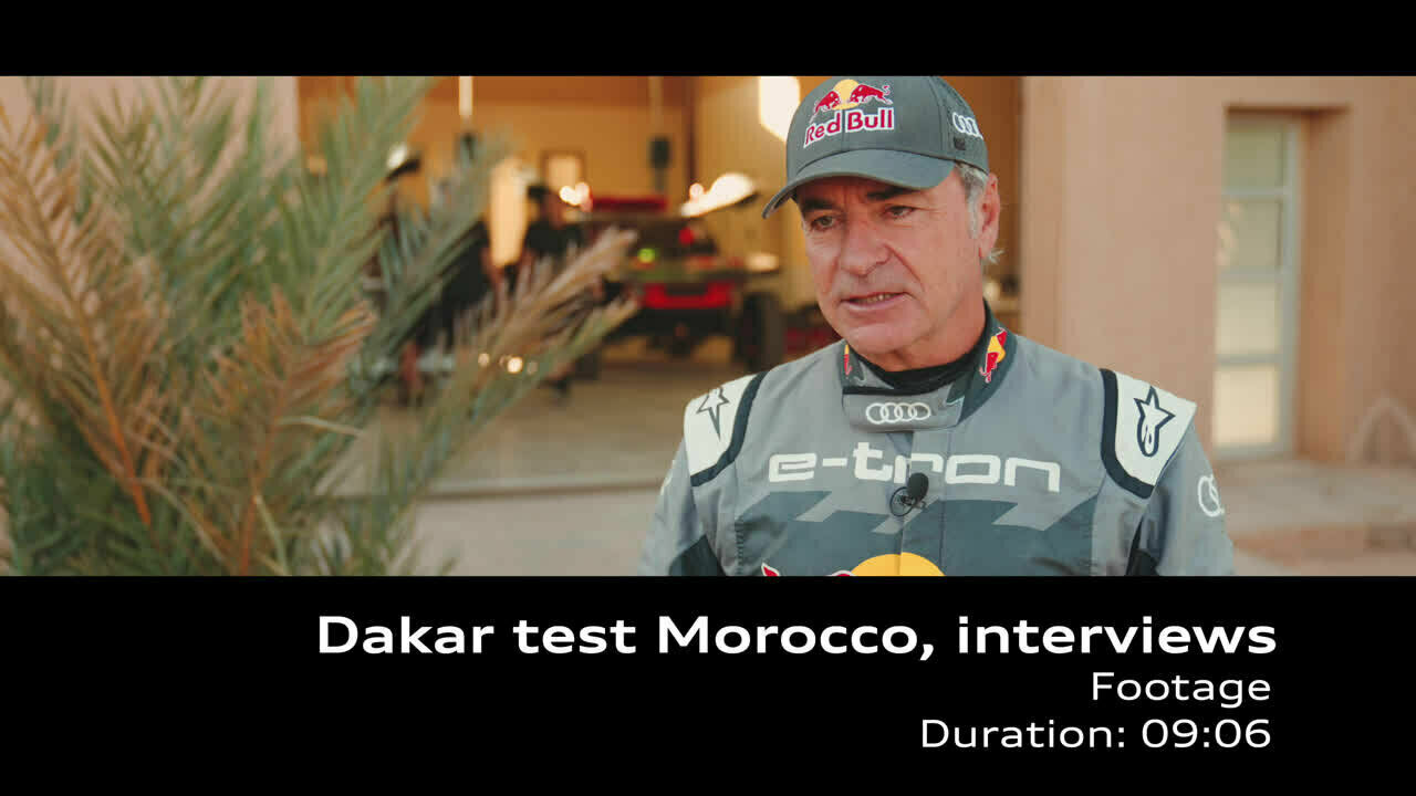Footage: Interviews   pre-Dakar Rally 2024
