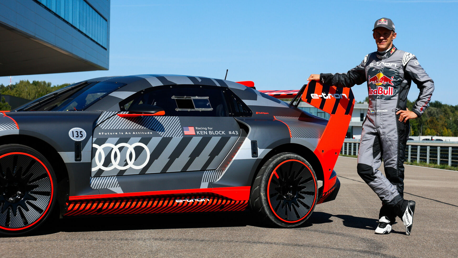 e-tron on track 2023: Mattias Ekström and the Audi S1 e-tron quattro Hoonitron