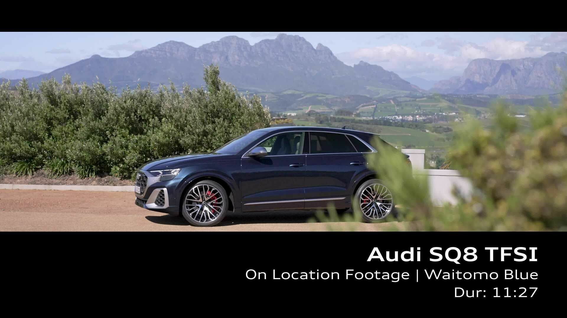 Audi SQ8 TFSI Waitomoblau – Footage