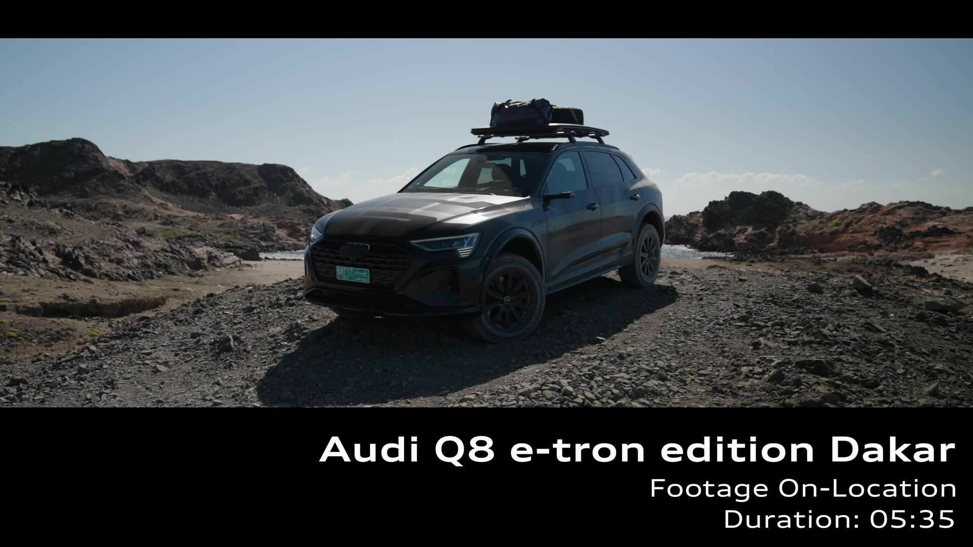 Audi Q8 e-tron edition Dakar – Footage (On-Location)