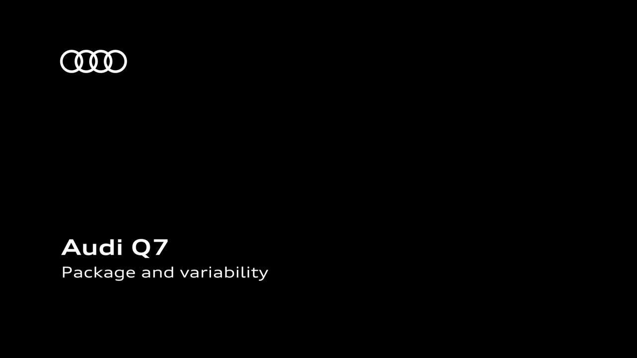 Audi Q7   Package and variability   Animation   EN