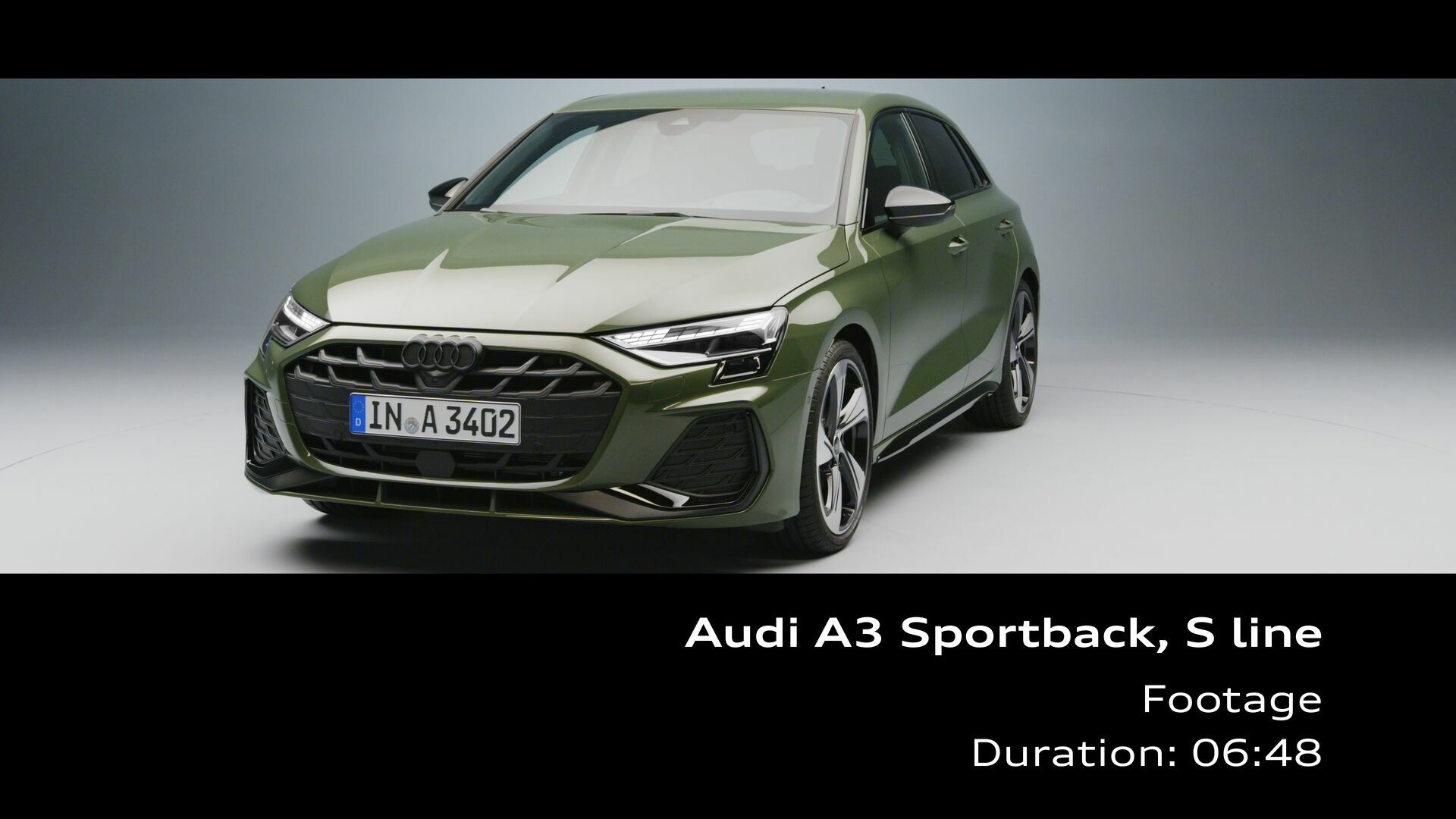 Audi A3 Sportback S line – Footage (Studio)