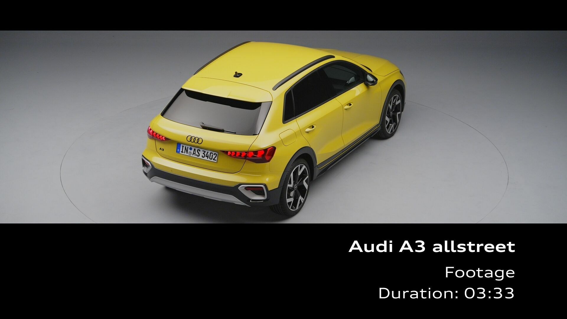Audi A3 allstreet – Footage (Studio)